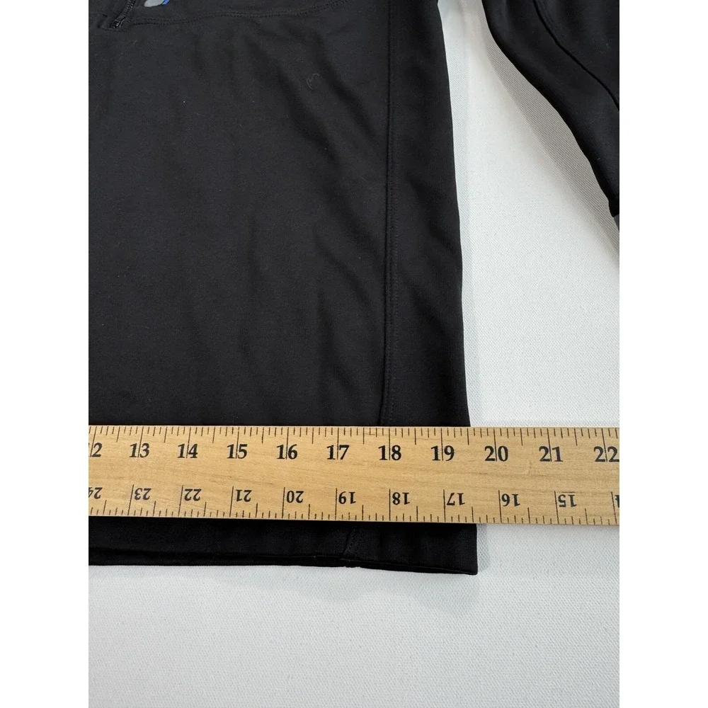 The North Face Mens Medium 1/4 Zip Sweater Pullover Black Active Hiking Fleece